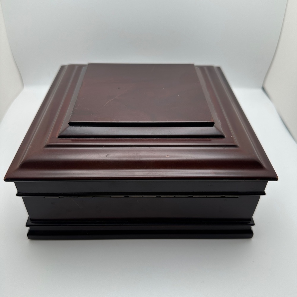 Vintage Bombay Company Mahogany Jewelry Box - Picture 6 of 15